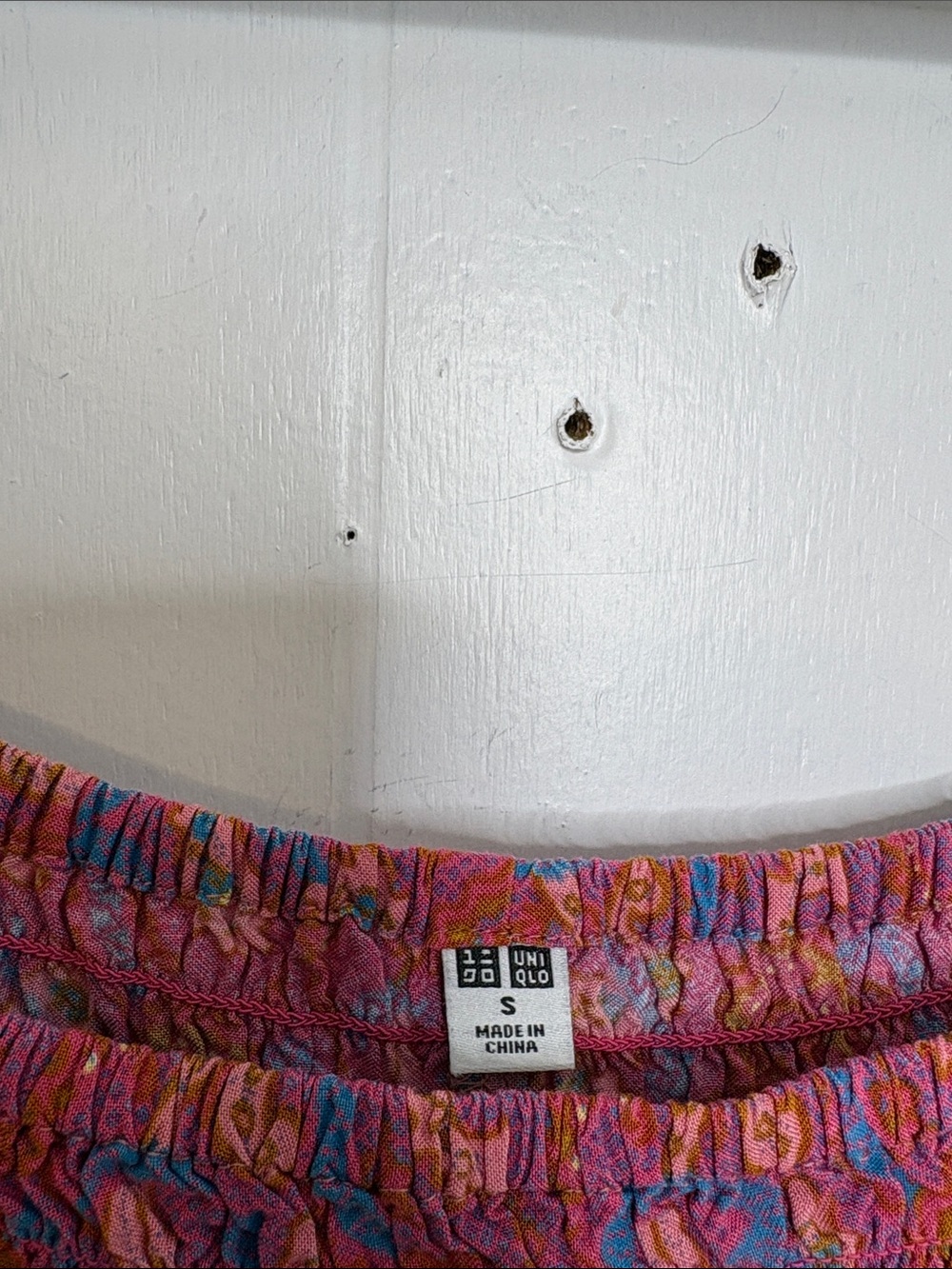 Uniqlo Dress Womens Small Paisley Smocked Body Midi Sun Summer Tie Straps - Picture 4 of 8